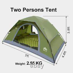 1-4 Person Outdoor Camping Waterproof 4 Season Folding Tent Army Green Hiking US