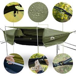 1 Person Flat Lay Hammock For Outdoor Backpacking Hiking Camping Lightweight