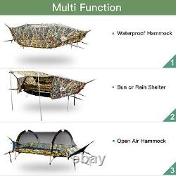 1 Person Travel Outdoor Camping Tent Hanging Flat Lay Hammock With Mosquito Net