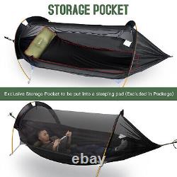 1 Persons Camping Hammock Tent With Mosquito Net Outdoor Nylon Swing Hanging Bed