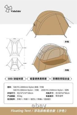 1Person 2Layers Outdoor Camping Bed Tent Anti-mosquito Aluminum Alloy Pole