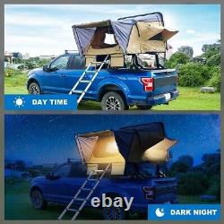 2-3 Person Hard Shell Car Roof Top Tent withLadder Cozy Outdoor Camping Hiking Ten