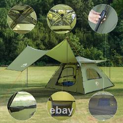 2-3 Person Outdoor Camping Waterproof 4 Season Folding Tent Green Hiking