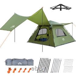 2-3 Person Outdoor Camping Waterproof 4 Season Folding Tent Green Hiking 2024