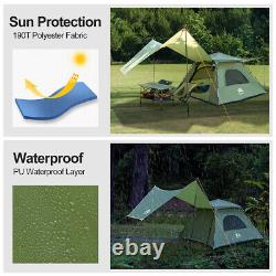 2-3 Person Outdoor Camping Waterproof 4 Season Folding Tent Green Hiking 2024