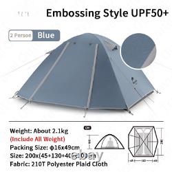 2-4 Person Camping Tent Polyester Hiking Outdoor Travel Beach Tent Portable New