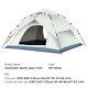 2 In 1 Dome Tent Pop Up Tents Camping 3-4 Person Outdoor Waterproof Family Tent