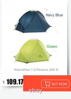 2 Person Camping Tent Outdoor Ultralight 2 Man Camping Tents New US