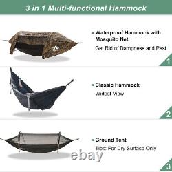 2 Person Hammock Tent With Bug Net and Rain Fly For Camping Hiking Hanging Bed