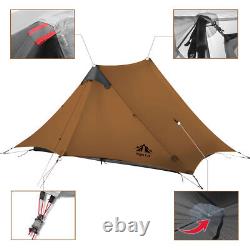 2 Person Outdoor Camping Tent Waterproof for 4 Season Family Khaki Hiking 2024