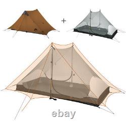 2 Person Outdoor Camping Tent Waterproof for 4 Season Family Khaki Hiking 2024