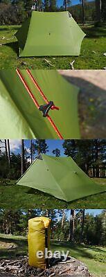 2 Person Outdoor Ultralight Camping Tent Professional 15D Rodless Tent