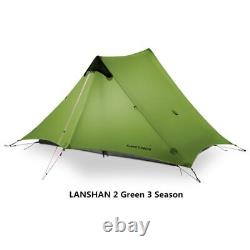 2 Person Outdoor Ultralight Camping Tent Professional 15D Silnylon Rodless Tent