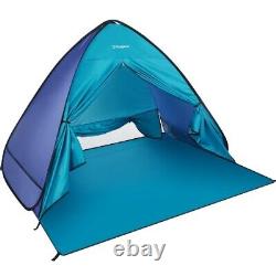 3-4 Person Instant Pop Up Beach Shade Sun Shelter Tent Camp Tents with Carry Bag