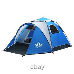 3-4 Person Outdoor Camping Tent Travel Portable Folding Pop Up Tent Waterproof