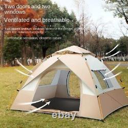 3-4 Person Outdoor Folding Tent Quick Self-driving Wild Camping Tent Portable