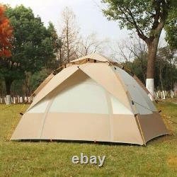 3-4 Person Outdoor Folding Tent Quick Self-driving Wild Camping Tent Portable