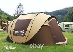 3-4 Person Use Ultralarge Pop Up Automatic Quick Open Beach Large Camping Tent