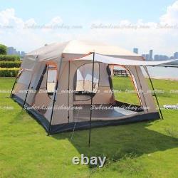 4-6/8-12 Person Instant Tent Cabin Outdoor Waterproof Family Camp Shelter Tent