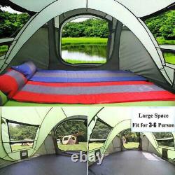 4-6 Person Large Camping Tent Automatic Pop Up Waterproof Hiking Tent Outdoor