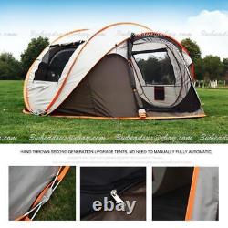 5-8 Person Pop Up Tent Outdoor Hiking Camping Waterproof UV Protection w Bag US