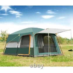 5-8 Persons Double Layer Outdoor 2 Living Rooms and 1 Hall Family Camping Tents
