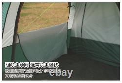 5-8 Persons Double Layer Outdoor 2 Living Rooms and 1 Hall Family Camping Tents