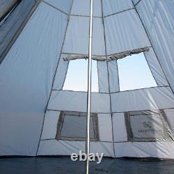 6-7 Person Outdoor Teepee Tent Camping 12'X12' Family Camping Yurt Festival Te