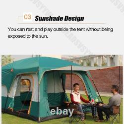 6-8 Persons Camping Tent Automatic Instant Pop Up Outdoor Family Hiking Shelter