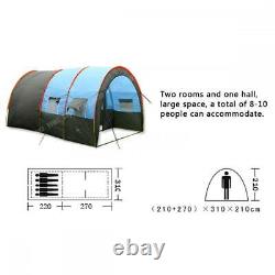 8-10 Person Camping Tent Instant Family Outdoor Double Layer Tent Rainfly Tent