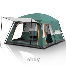 8-12 Person Camping Tent Outdoor Family Tunnel Tent Waterproof Portable Tent Kit
