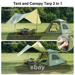 83x83 Outdoor Camping Pyramid Tent Lightweight Waterproof Tent For 2-3 Person