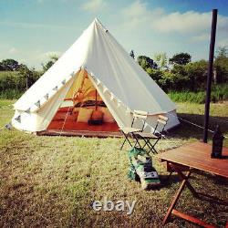 9.8Ft Oxford Canvas Bell Tent Camping Bell Tent Outdoor Travel Shelter 3-5Person