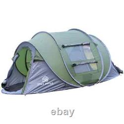 Automatic Pop Up Tent Instant 3-4 Person Camping Waterproof Outdoor Family Porta