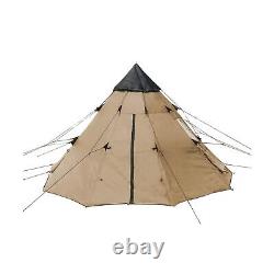 BaiYouDa 3-4 Person Family Camping Teepee Tent Outdoor Rainproof Waterproof S