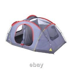 Camping Dome Tent 8-Person 3 Season Easy Up Rainfly Carry Bag Red Outdoor Camp