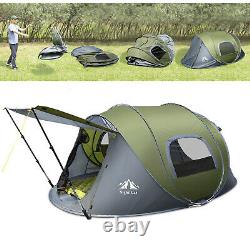 Camping Tent 4 Person Waterproof 4 Season Outdoor Hiking Family Tents Shelter US