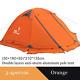 Camping tents outdoor 2 peoples or 3 perons double layer aluminum pole anti snow