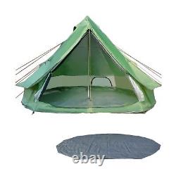 DANCHEL OUTDOOR B1 4 Person Glamping Bell Tent with Groundsheet for Camping
