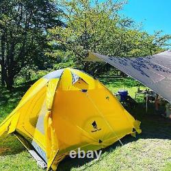 GEERTOP Solo Tent For 1 to 2 Person Double Layer Yellow Japan Outdoor Camping