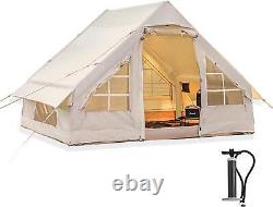 Inflatable Camping Tent with Pump Easy Setup Cabin Waterproof Outdoor Blow Up