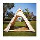 Latourreg 2 Person Outdoor Camping of 2M Canvas Camping Pyramid Tent Large Ad