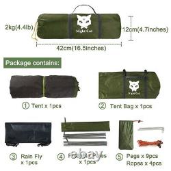 Night Cat Outdoor Camping Equipment Set Tent Pad Sleeping Bag Included
