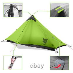 Night Cat Ultralight Rodless Tent Single Person Outdoor Camping Hiking Tent 2023