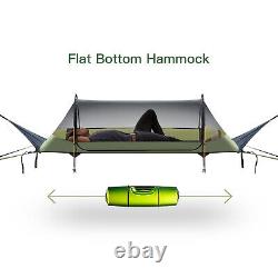 Outdoor 1 Person Nylon Parachute Outdoor Camping Flat Lay Hammock Hanging Swing