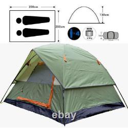 Outdoor Camping Tent Waterproof 3-4 Person Travelling Fishing Hiking Sun Shelter