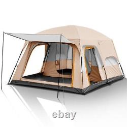 Outdoor Double Layers Large Space 3 Seasons Waterproof Camping Two Rooms Tent