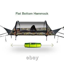 Portable 1 Person Nylon Parachute Outdoor Camping Flat Lay Hammock Hanging Swing