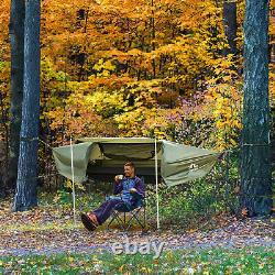 Portable 1 Person Nylon Parachute Outdoor Camping Flat Lay Hammock Hanging Swing