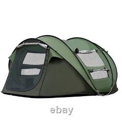 Portable Waterproof Camping Tent 4 Person Foldable Automatic Pop Up Outdoor Tent